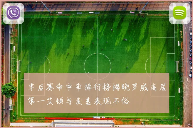 季后赛命中率排行榜揭晓罗威高居第一艾顿与麦基表现不俗